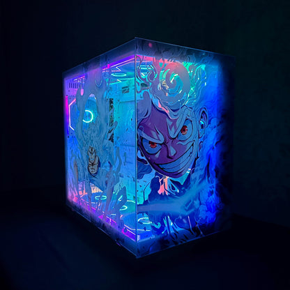 Anime Style PC Case Static Cling Decal for Tempered Glass – Custom Size, No Glue, RGB Friendly
