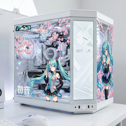 Custom HYTE Y70 & Y70 Touch Glass Panel Skin | Static Cling PC Case Decal | Reusable Tempered Glass Wrap | No Residue PC Mod