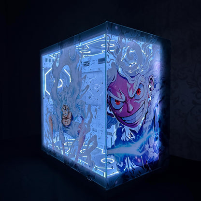 Anime Style PC Case Static Cling Decal for Tempered Glass – Custom Size, No Glue, RGB Friendly