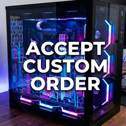 Custom PC Case Skin | Your Image Here | Personalized Static Cling for Tempered Glass | Reusable Computer Decal | Gaming Setup Accessories
